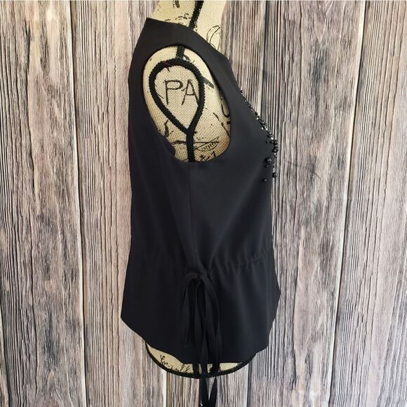 NWT Mignon Doo Sleeveless Top Beading Detail - Picture 5 of 12